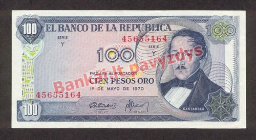 100 Pesos  banknoto priekinė pusė