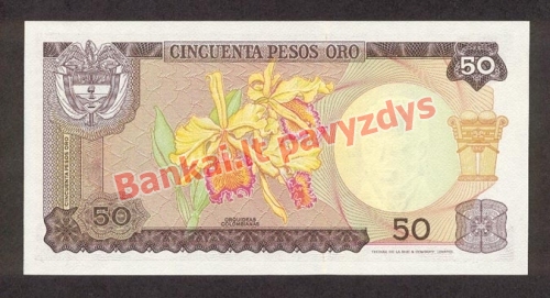 50 Pesos  banknoto galinė pusė