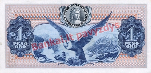 1 Peso banknoto galinė pusė
