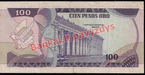 100 Pesų banknoto galinė pusė