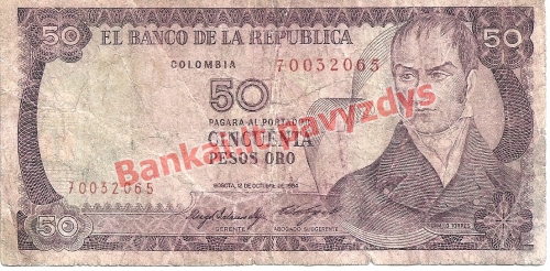 50 Pesų banknoto priekinė pusė