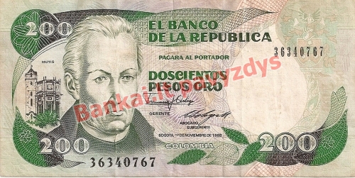 200 Pesų banknoto priekinė pusė
