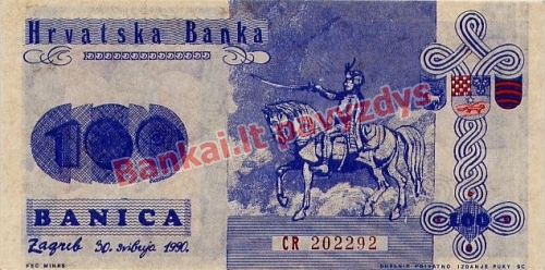50 Banikų banknoto priekinė pusė