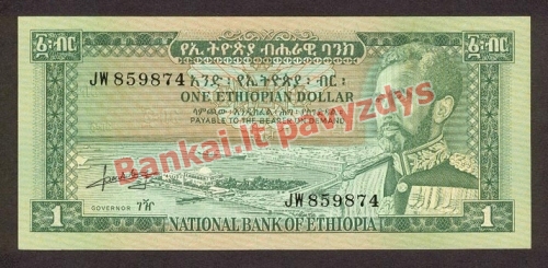 1 Dolerio banknoto priekinė pusė