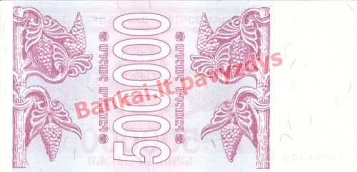 500000 Larių banknoto galinė pusė