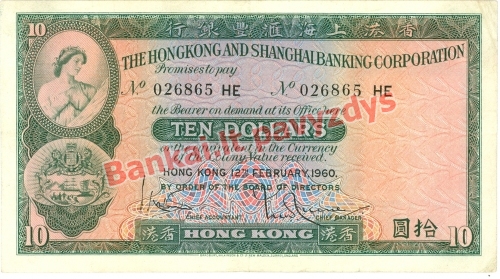 10 Dolerių banknoto priekinė pusė