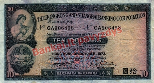 10 Dolerių banknoto priekinė pusė
