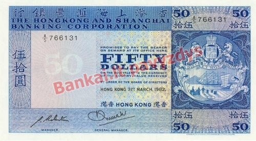 50 Dolerių banknoto priekinė pusė