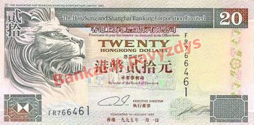 20 Dolerių banknoto priekinė pusė