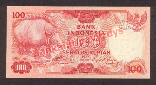 100 Rupijų banknoto priekinė pusė