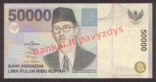 50000 Rupijų banknoto priekinė pusė