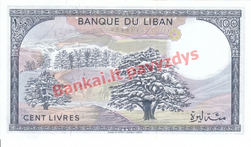100 Livrų banknoto galinė pusė