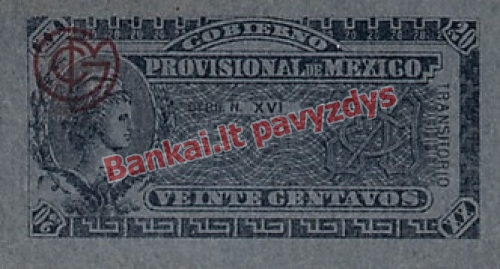 20 Centavų banknoto priekinė pusė