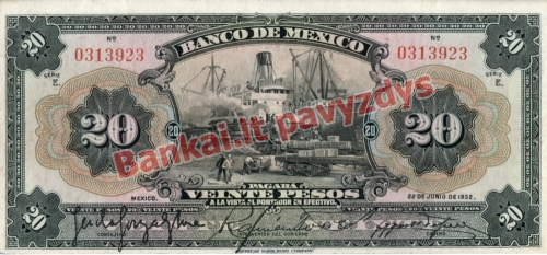 20 Pesų banknoto priekinė pusė