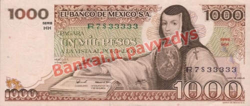 1000 Pesų banknoto priekinė pusė