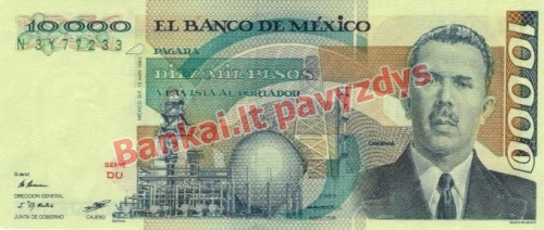 10000 Peso banknoto priekinė pusė