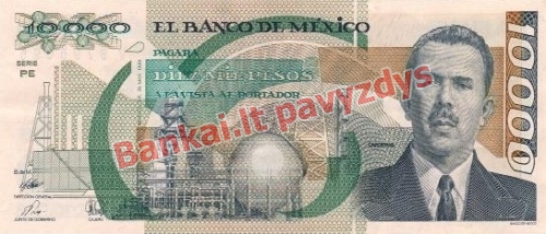 10000 Peso banknoto priekinė pusė