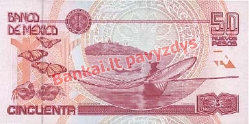 50 Nuevos  banknoto galinė pusė