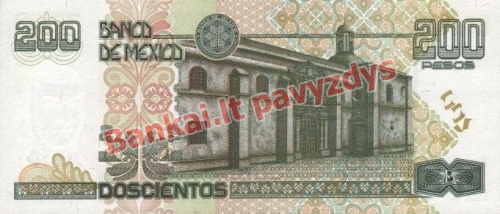 200 Pesų banknoto galinė pusė