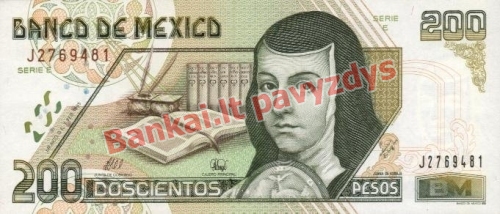 200 Pesų banknoto priekinė pusė