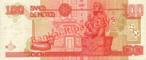 100 Pesų banknoto galinė pusė