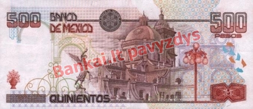 500 Pesų banknoto galinė pusė