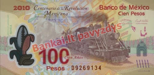 100 Pesų banknoto priekinė pusė