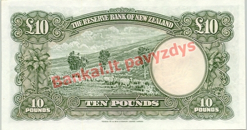 10 Svarų banknoto galinė pusė