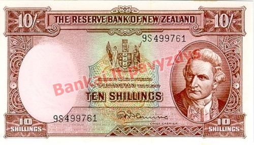 10 Šilingų banknoto priekinė pusė
