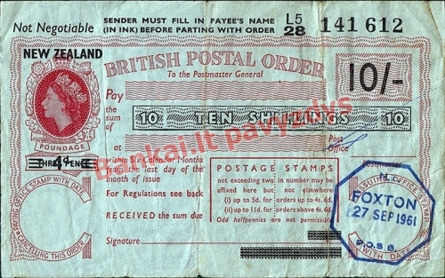 10 Šilingų banknoto priekinė pusė
