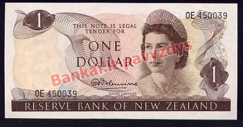 1 Dolerio banknoto priekinė pusė