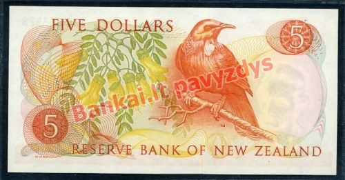 5 Dolerių banknoto galinė pusė