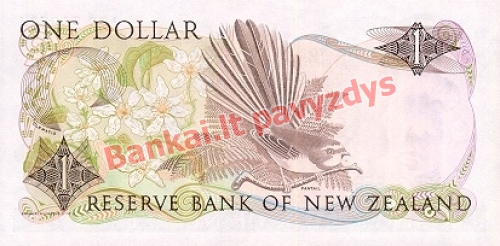 1 Dolerio banknoto galinė pusė