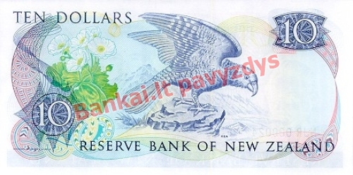 10 Dolerių banknoto galinė pusė