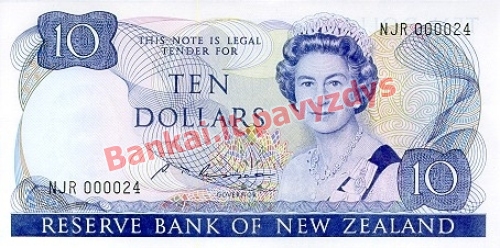 10 Dolerių banknoto priekinė pusė