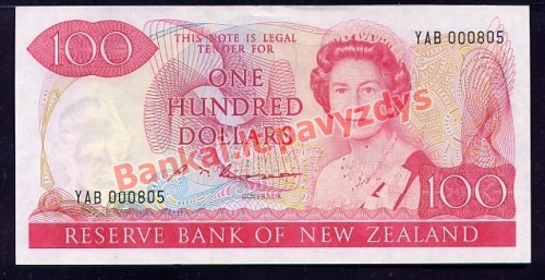 100 Dolerių banknoto priekinė pusė