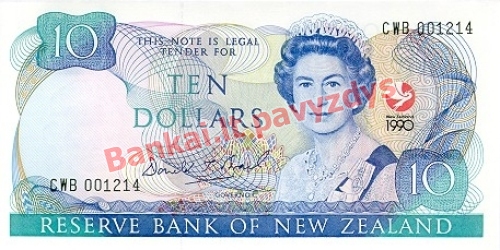10 Dolerių banknoto priekinė pusė
