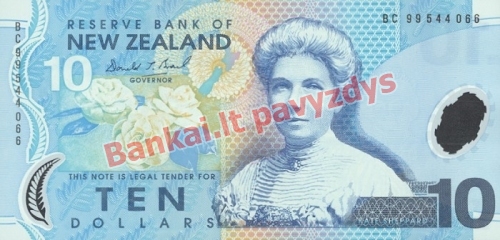 10 Dolerių banknoto priekinė pusė