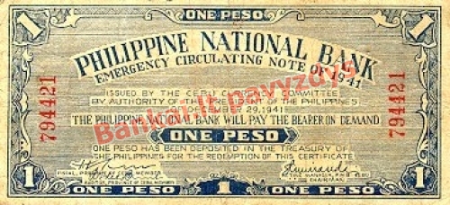 1 Peso banknoto priekinė pusė