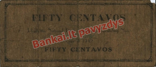 50 Centavų banknoto galinė pusė