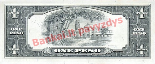1 Peso banknoto galinė pusė
