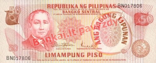 50 Pisų banknoto priekinė pusė