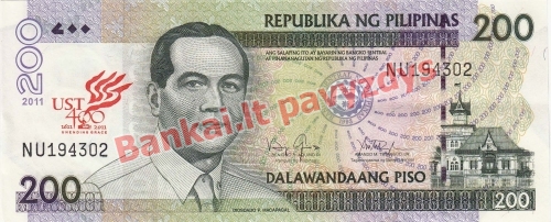 200 Pisų banknoto priekinė pusė