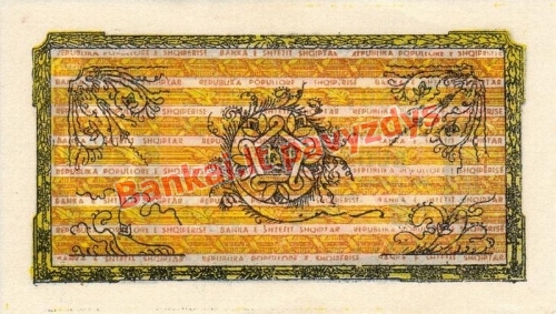 1 Leko banknoto galinė pusė