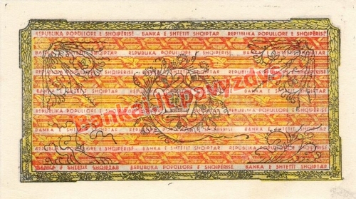 100 Lekų banknoto galinė pusė