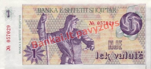 1 Leko banknoto priekinė pusė