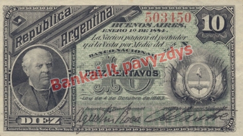 10 Centavų banknoto priekinė pusė