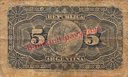 5 Centavų banknoto galinė pusė