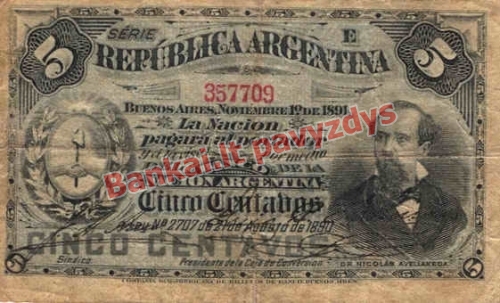 5 Centavų banknoto priekinė pusė