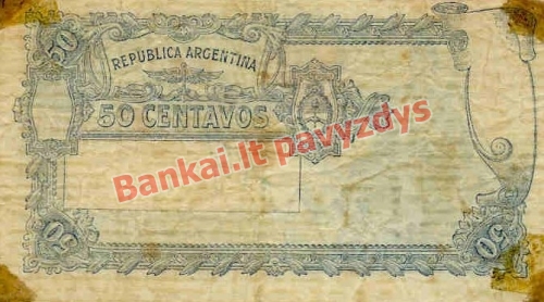 50 Centavų banknoto galinė pusė